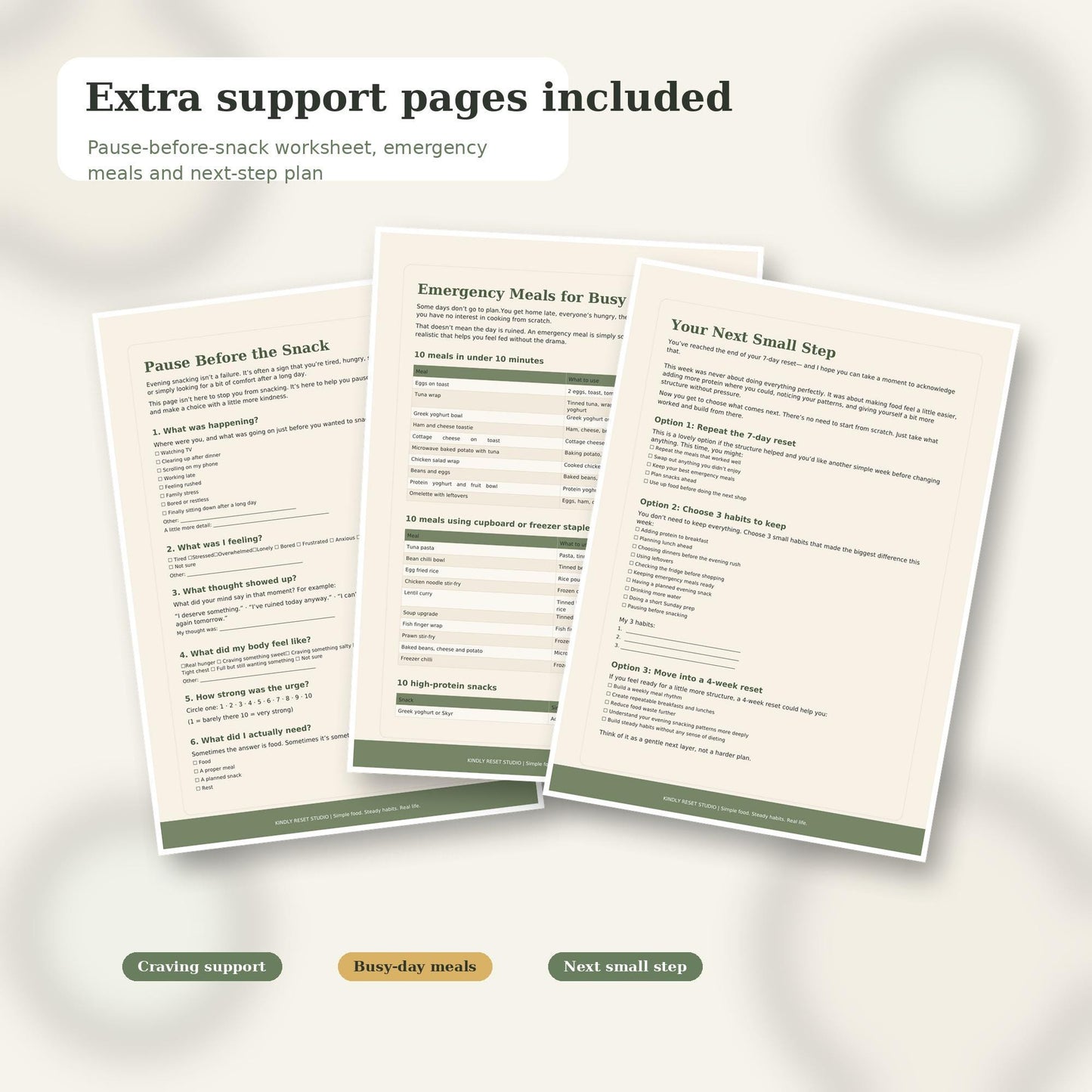 7-Day Budget Protein Reset Planner for Women 40+ (PDF Download)