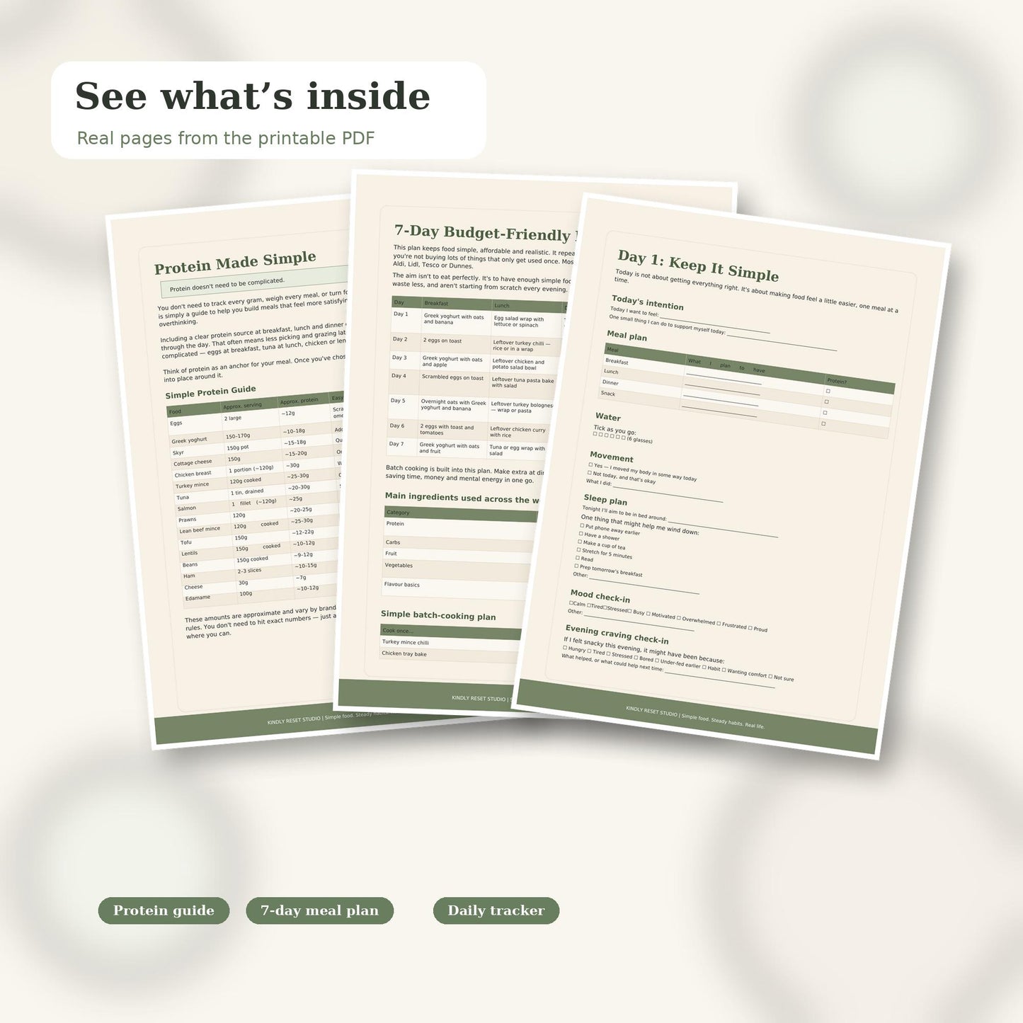 7-Day Budget Protein Reset Planner for Women 40+ (PDF Download)