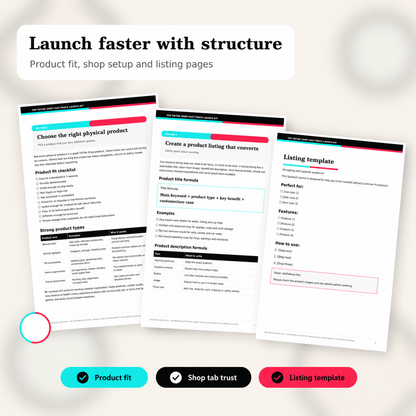 The TikTok Shop Fast-Track Launch Kit
