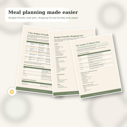 7-Day Budget Protein Reset Planner for Women 40+ (PDF Download)